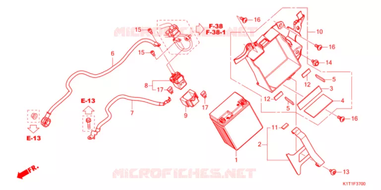 BATTERIE Honda MOTO 250 CRF 2021  CRF250LRDM