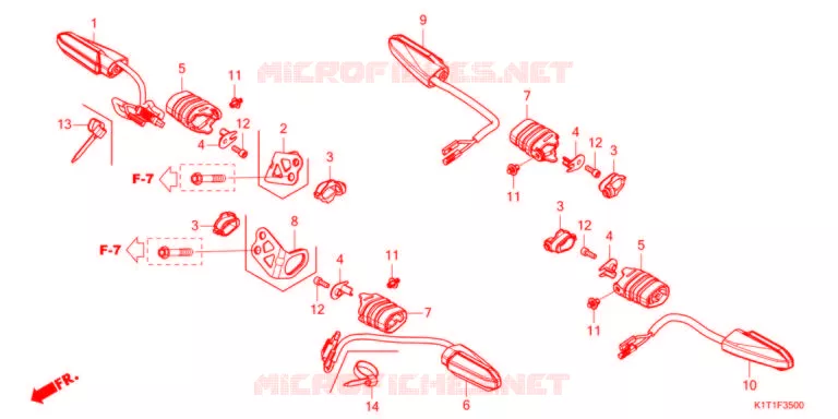 CLIGNOTANT Honda MOTO 250 CRF 2022  CRF250LRDM