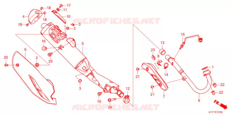 SILENCIEUX D'ECHAPPEMENT Honda MOTO 250 CRF 2022  CRF250LRDM