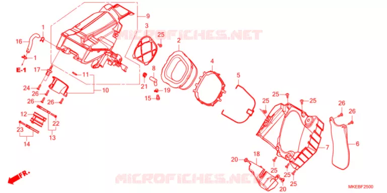 FILTRE A AIR Honda MOTO 450 CRF 2021  CRF450RM