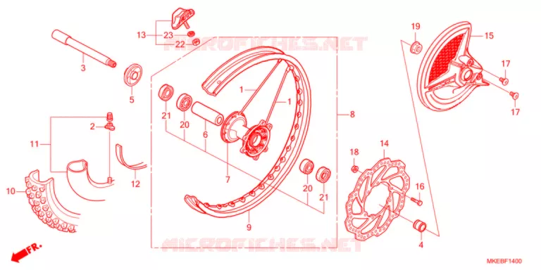 ROUE AVANT Honda MOTO 450 CRF 2021  CRF450RXM
