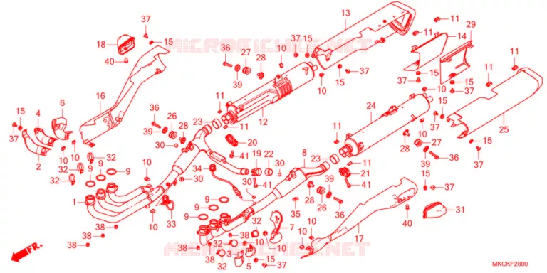 SILENCIEUX D'ECHAPPEMENT Honda MOTO 1800 GOLD-WING 2021  GL1800DAM
