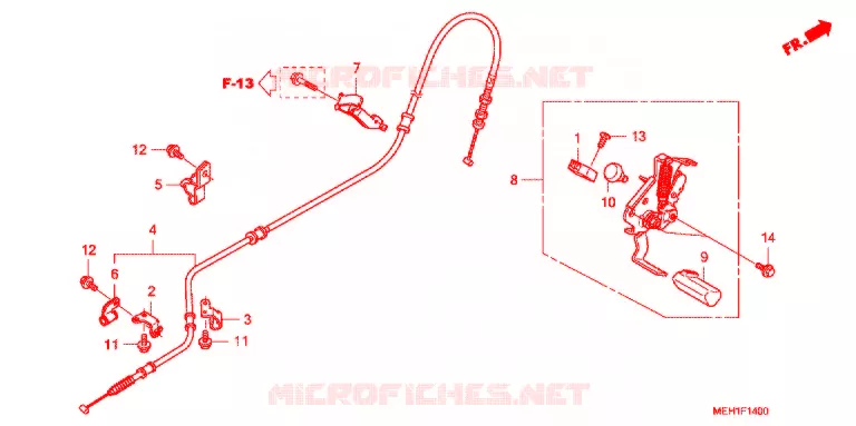 FREIN DE STATIONNEMENT Honda MOTO 700 DN01 2009  NSA700A9