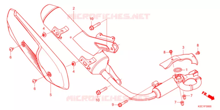 SILENCIEUX D'ECHAPPEMENT Honda SCOOTER 110 DIO 2022  NSC110M