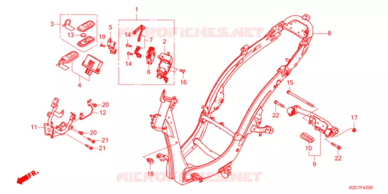 CADRE Honda SCOOTER 110 DIO 2021  NSC110M
