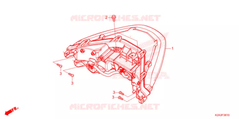 FEUX ARRIERE Honda SCOOTER 250 FORZA 2021  NSS250AM