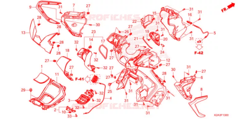 PROTEGE JAMBES Honda SCOOTER 250 FORZA 2021  NSS250AM