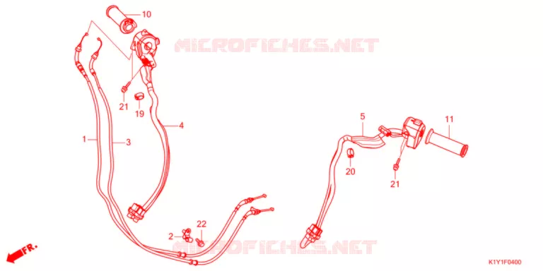 COMMODO - LEVIER - CABLE Honda SCOOTER 125 PCX 2021  WW125AM
