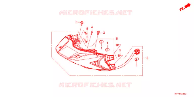 FEUX ARRIERE Honda SCOOTER 125 PCX 2021  WW125AM