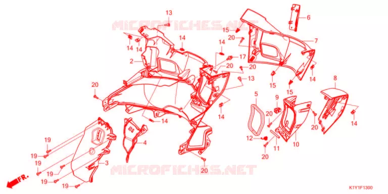 PROTEGE JAMBES Honda SCOOTER 125 PCX 2021  WW125AM