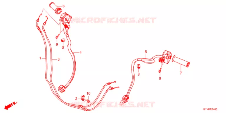 COMMODO - LEVIER - CABLE Honda SCOOTER 125 PCX 2021  WW125HVM
