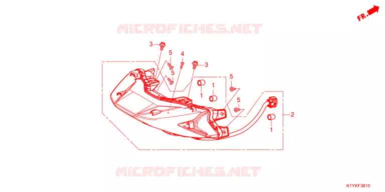 FEUX ARRIERE Honda SCOOTER 125 PCX 2021  WW125HVM