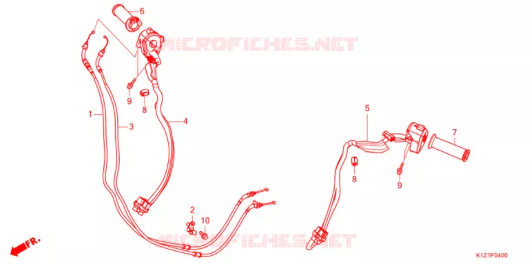 COMMODO - LEVIER - CABLE Honda SCOOTER 150 PCX 2021  WW150AM