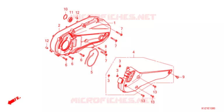 COUVERCLE GAUCHE Honda SCOOTER 150 PCX 2021  WW150AM