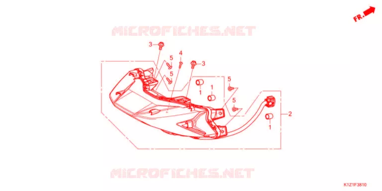 FEUX ARRIERE Honda SCOOTER 150 PCX 2021  WW150AM