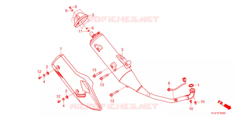 SILENCIEUX D'ECHAPPEMENT Honda SCOOTER 150 PCX 2022  WW150AM