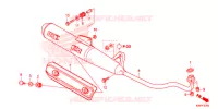 SILENCIEUX D'ECHAPPEMENT pour Honda WAVE 110 ALPHA, front drum, spoked wheels de 2021