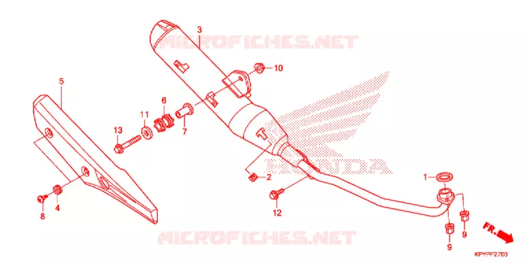 SILENCIEUX D'ECHAPPEMENT Honda MOTO 125 XRM 2019  CFT125MSK_2PH