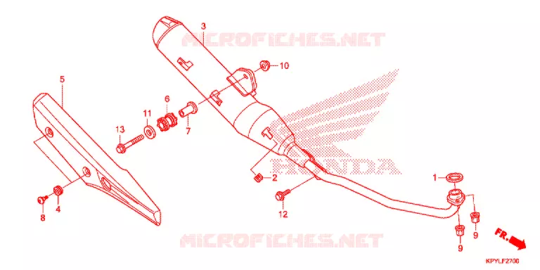 SILENCIEUX D'ECHAPPEMENT Honda MOTO 125 XRM 2021  CFT125MSM