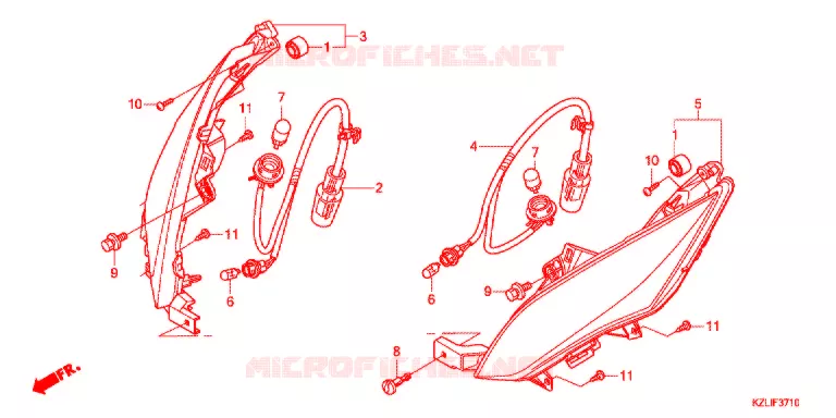 CLIGNOTANT AVANT Honda SCOOTER 110 SPACY 2017  NSC110CC