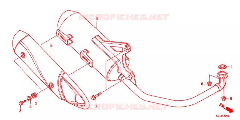 SILENCIEUX D'ECHAPPEMENT Honda SCOOTER 110 SPACY 2017  NSC110CC