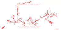 PEDALE pour Honda CBR 250 R ABS WHITE de 2013