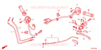 LEVIER DE GUIDON   CABLE   COMMODO pour Honda CBR 250 R ABS WHITE de 2015