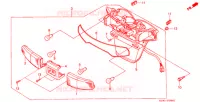 FEU ARRIERE (CH125H/N/P/R) pour Honda CH 125 SPACY de 1987