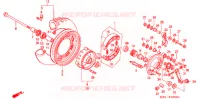 ROUE AVANT (CH125H/N/P/R) pour Honda CH 125 SPACY de 1987
