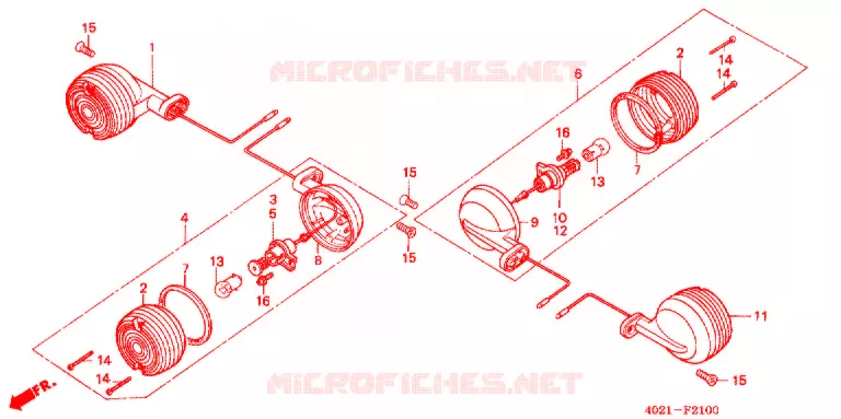 CLIGNOTANT Honda MOTO 125 CD 1990  CD125TJ