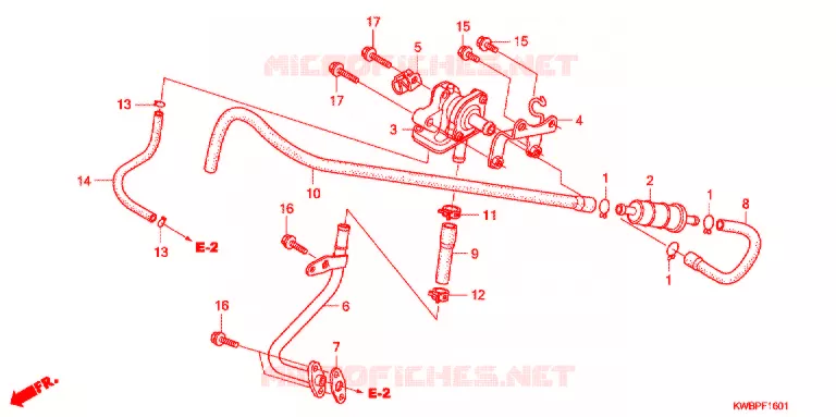 FILTRE A AIR - SOUPAPE D'AIR Honda MOTO 110 WAVE 2011  AFP110CSA