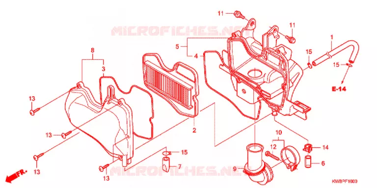 FILTRE A AIR Honda MOTO 110 WAVE 2012  AFP110CSA