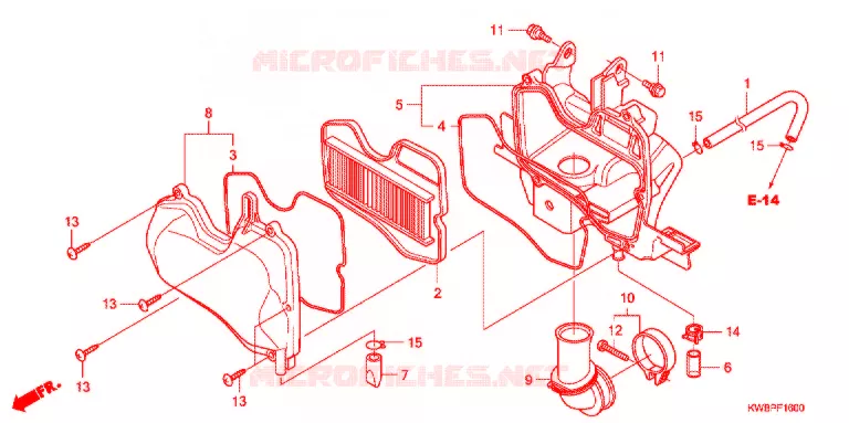 FILTRE A AIR Honda MOTO 110 WAVE 2014  AFP110CSD