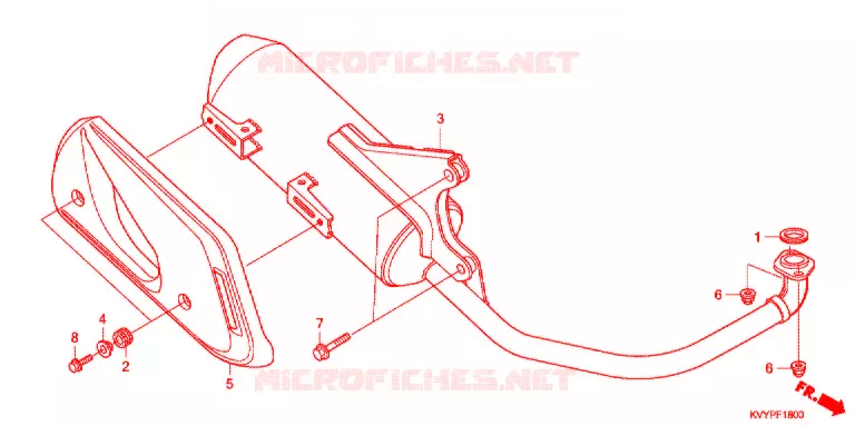 SILENCIEUX D'ECHAPPEMENT Honda SCOOTER 110 BEAT 2010  ANC110CBP9