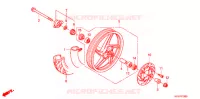 ROUE AVANT (ANC110CBP/ACC110CB/CS) pour Honda BEAT 110 de 2011