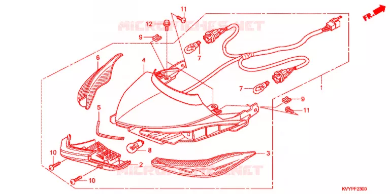 FEUX  Honda SCOOTER 110 BEAT 2011  ACC110CSB