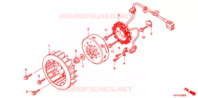 ALTERNATEUR Honda SCOOTER 110 BEAT 2012  ACC110CSC