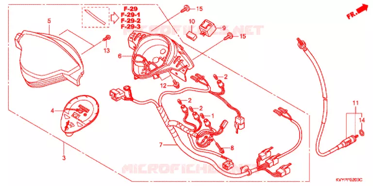 COMPTEUR DE VITESSE Honda SCOOTER 110 BEAT 2012  ACC110CSC