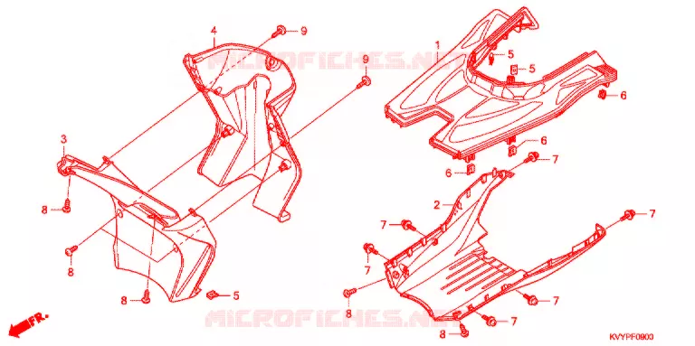 MARCHE PIEDS Honda SCOOTER 110 BEAT 2012  ACC110CSC