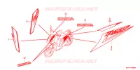 MARQUE/RAYURE (ANC110CBP/CSP) pour Honda BEAT 110 de 2009