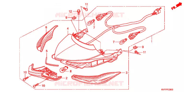 FEUX  Honda SCOOTER 110 BEAT 2010  ANC110CSP9