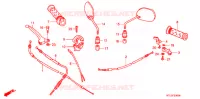 LEVIER DE GUIDON   CABLE pour Honda WAVE 100 de 2006