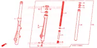 FOURCHE pour Honda WAVE 125  PGMFi,  Electric start de 2008