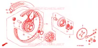 ROUE ARRIERE pour Honda WAVE 125  PGMFi,  Electric start de 2008