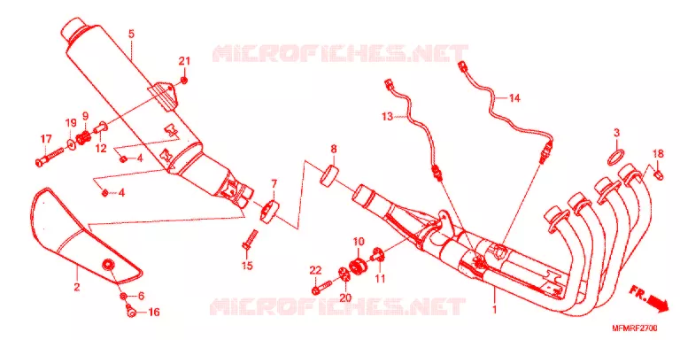 SILENCIEUX D'ECHAPPEMENT Honda MOTO 400 CB 2021  CB400AL