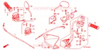 COMMUTATEUR/CABLE/MIROIR (1) pour Honda XRM 110 ELECTRIC START de 2002