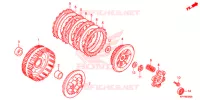 EMBRAYAGE pour Honda XRM 125 MOTARD de 2015