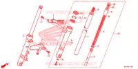 FOURCHE pour Honda XRM 125 MOTARD de 2015