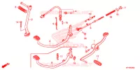 PEDALE   KICK pour Honda XRM 125 MOTARD de 2015