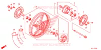 ROUE ARRIERE (CFT125MRCL/MRCM) pour Honda XRM 125 MOTARD de 2020